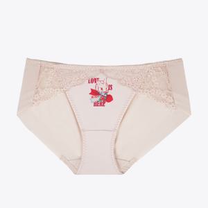 [예스]LOVE IS HERE 라이트 베이지 헴팬티 YSWPA114