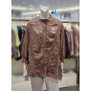 [트리아나] 소고 레이스포인트 시스루블라우스AJ2BA20