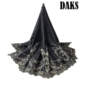 [닥스(우양산)]2중코팅 끝단리본자수 암막양산 샤인 PBO021M