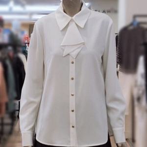 [미니멈]MYCGWB7100카라넥 타이 블라우스