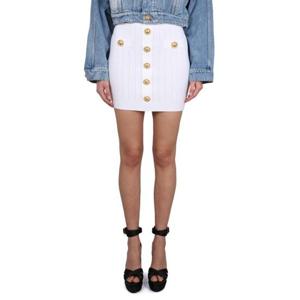 발망 여성 화이트 미니 스커트 AF0LB290_KB070FA