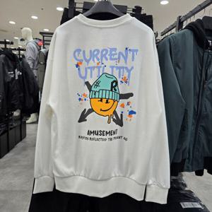 [써드케이]화살표레이맨투맨 MO3TU656  001_DG