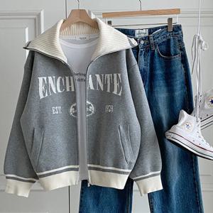 샵앤) 여성 하이넥 앙상테 데일리 집업 점퍼 가디건 DGB-WCD-4082-그레이