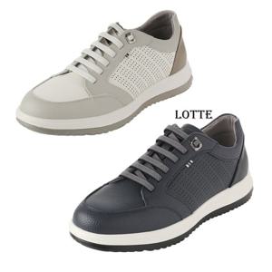 [엘칸토(남성화)]남성쿠션UP  소가죽 펀칭스니커즈 LCMS61U513 네이비/그레이