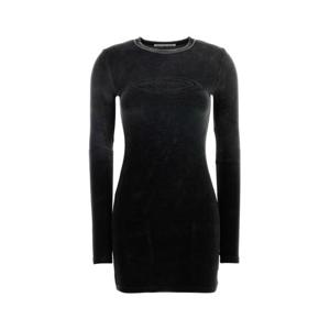 티 바이 알렉산더 왕 여성 블랙 Stretch 미니 캔버스 드레스 4CC1256300 024B