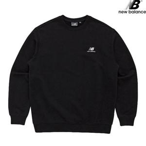 뉴발란스 NBNCD11023-BK 에센셜 빅로고 맨투맨 남녀공용 긴팔티