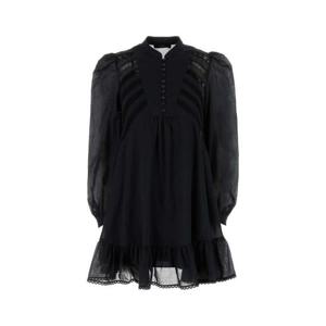 막스마라 위켄드 여성 블랙 면 미니 드레스 2515231023600 002