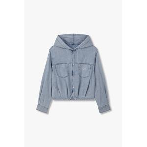 [보브][보브]스넵 버튼 후디드 데님 블라우스7155160002