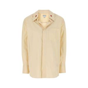 보테가베네타 여성 옐로우 면 긴팔 셔츠 819885V3YS0 7098