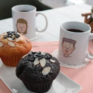 아트박스/꾸밈 il870-디자인머그컵2p-가족컵시리즈01(아들딸)