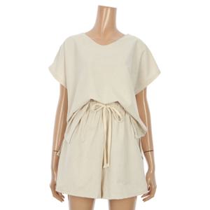 [르샵]심플 V넥 블라우스 앤 팬츠 셋업 (BO5OP069A)