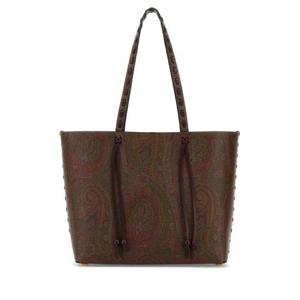 에트로 여성 브라운 캔버스 프린티드 쇼퍼백 WP1D0024AE246 R2723