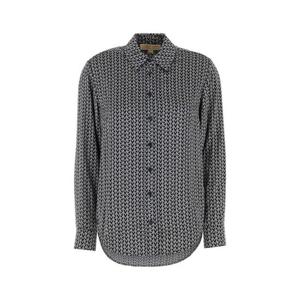 마이클 바이 마이클코어스 여성 멀티컬러 Satin 새틴 자수 긴팔 셔츠 MT540V6JLW NICKEL