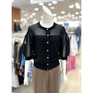 [트리아나]볼륨 소매 시스루 니트 티셔츠 AL2TA33