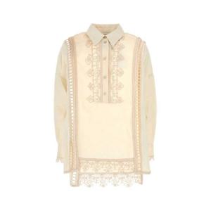 짐머만 여성 아이보리 Linen 린넨 긴팔 블라우스 3997TS251 CRM