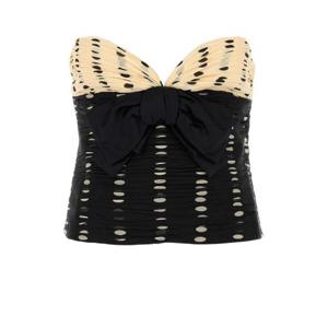 발렌티노 가라바니 여성 블랙 Chiffon 쉬폰 프린티드 뷔스티에 6B0AEAL79C8 TB1