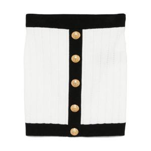 발망 여성 화이트 미니 스커트 FF1LB039 KI64GAB