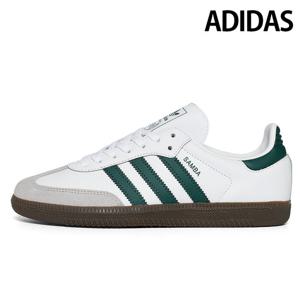 아디다스 키즈/성인 스니커즈 삼바 OG J 풋웨어화이트 그린 JQ2843