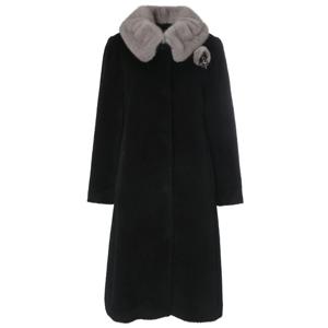 [벨리시앙]알파카 밍크 카라 롱 코트 LC4401