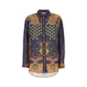 발렌티노 가라바니 여성 멀티컬러 Linen 린넨 프린티드 긴팔 셔츠 6B3AB7A1950 QPL