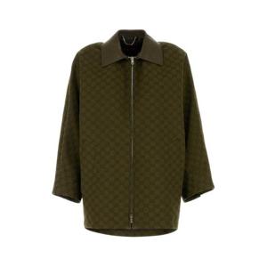구찌 여성 카키 GG 캔버스 짚업 자켓 826626Z8B1O 3602