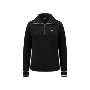 M 캘러웨이골프긴팔티 CQK CWTY24F405_BK 여성 가을 니트 하이브리드 티셔츠