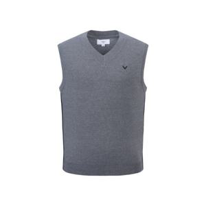 M 캘러웨이골프나시 CQK CMSO24F308_MG 남성 가을 로고 자가드 니트 베스트