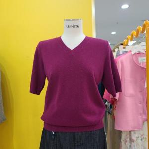 르피타 DP01 V넥반소매니트 L253BSW956