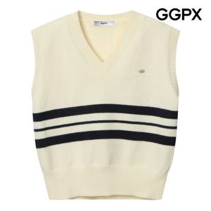 [지지피엑스]V넥 라인 니트 베스트 GP9VT005B