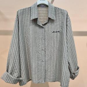 라티움 HC34 국내생산 구김없이가볍게착용 지지미느낌 오버핏 셔츠 T2533BL08