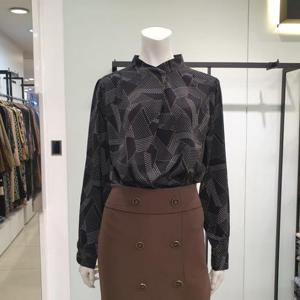 아니베에프 세이브존01 차이나넥 점선패턴블라우스 A38WBL570