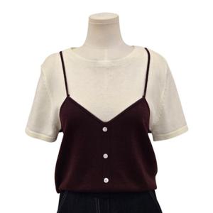 [스튜디오화이트]배색 니트 (MK9KTP541)