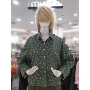 무자크 세이브존09 플라워패턴 면 블라우스 MP7WBL17