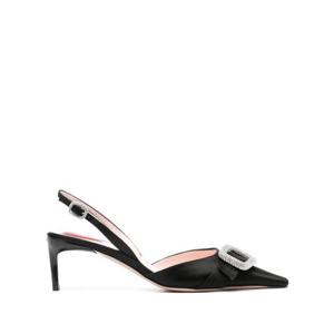 로저비비에 여성 블랙 슬링백 힐 RVW72237600 RS0B999