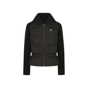 캘러웨이골프패딩 PQC CWSC24W603_BK 여성 겨울 니트에리 탈부착 하이브리드 패딩