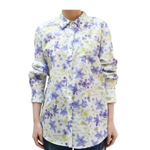 [비꼴리끄(여성)]코튼 프린트 셔츠 블라우스 B242WB2160