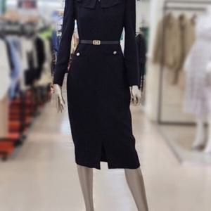 [미니멈]MYCGWO8050 쉬폰셔링 트위드 원피스