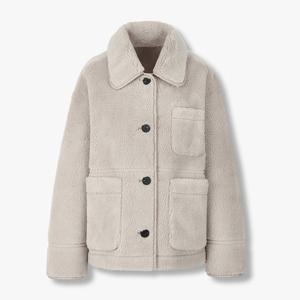 [톰보이] 오버사이즈 시어링 신세틱 무스탕 9175461983