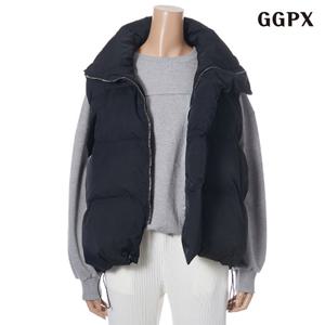 GGPX 데일리 하이넥 스트링 오버핏 여성 패딩 베스트 (GODVW005D)