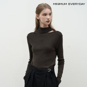 [미니멈][미니멈 에브리데이]타이넥 슬림핏 긴팔 니트 (EB4KT019D)