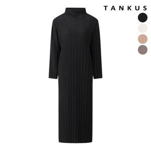 [탱커스]하이넥 주름 데일리 롱 원피스 (TX4OP005L0)