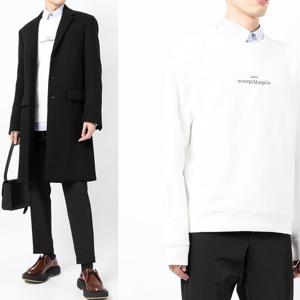 마르지엘라 S50GU0166 리버스 자수 로고 맨투맨(화이트)