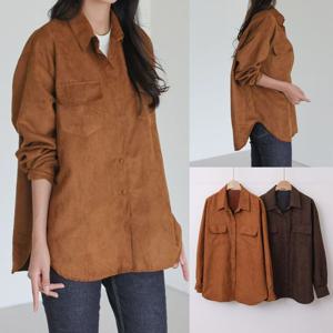 나야홍 / 위쉬몰 WB 스웨이드포켓블라우스(V424H510) 빅사이즈