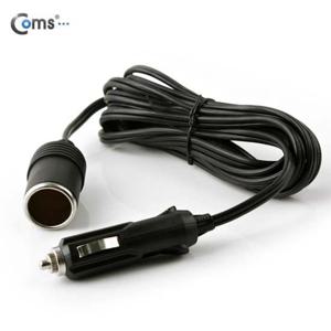 Coms 차량용 시가 전원 연장 케이블 길이 3M(시거잭) 차량용 시가 전원 연장케이블 시거잭 소켓 전기용품 자동차용품 자동차컨버터