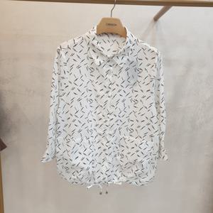 [크레송]크레송   쉬폰  패떤  블라우스  NFCGBG02DG