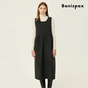 [보니스팍스] 텍스처 퀼팅 슬리브리스 롱 원피스 (XPAOP004M0)