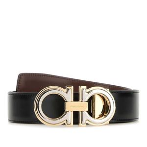 페라가모 레더 리버서블 간치니 벨트 67A254764187 NERCOCBRO