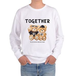 맨투맨 테디베어 쌍둥이곰 아기곰 귀여운곰 커플베어