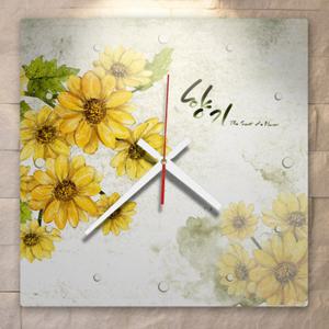[꾸밈] ik353-해바라기의향기_인테리어벽시계