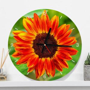 아트박스/꾸밈 cr461-붉은해바라기_인테리어벽시계